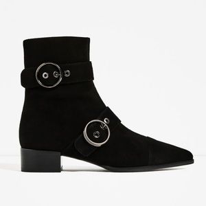 Zara leather boots